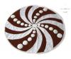 Creative Design, 52 In. Red And White Tree Skirt With Bon Bon And Sequin D